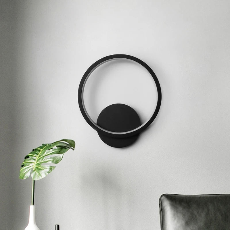 Modern LED Wall Lamp Round Square