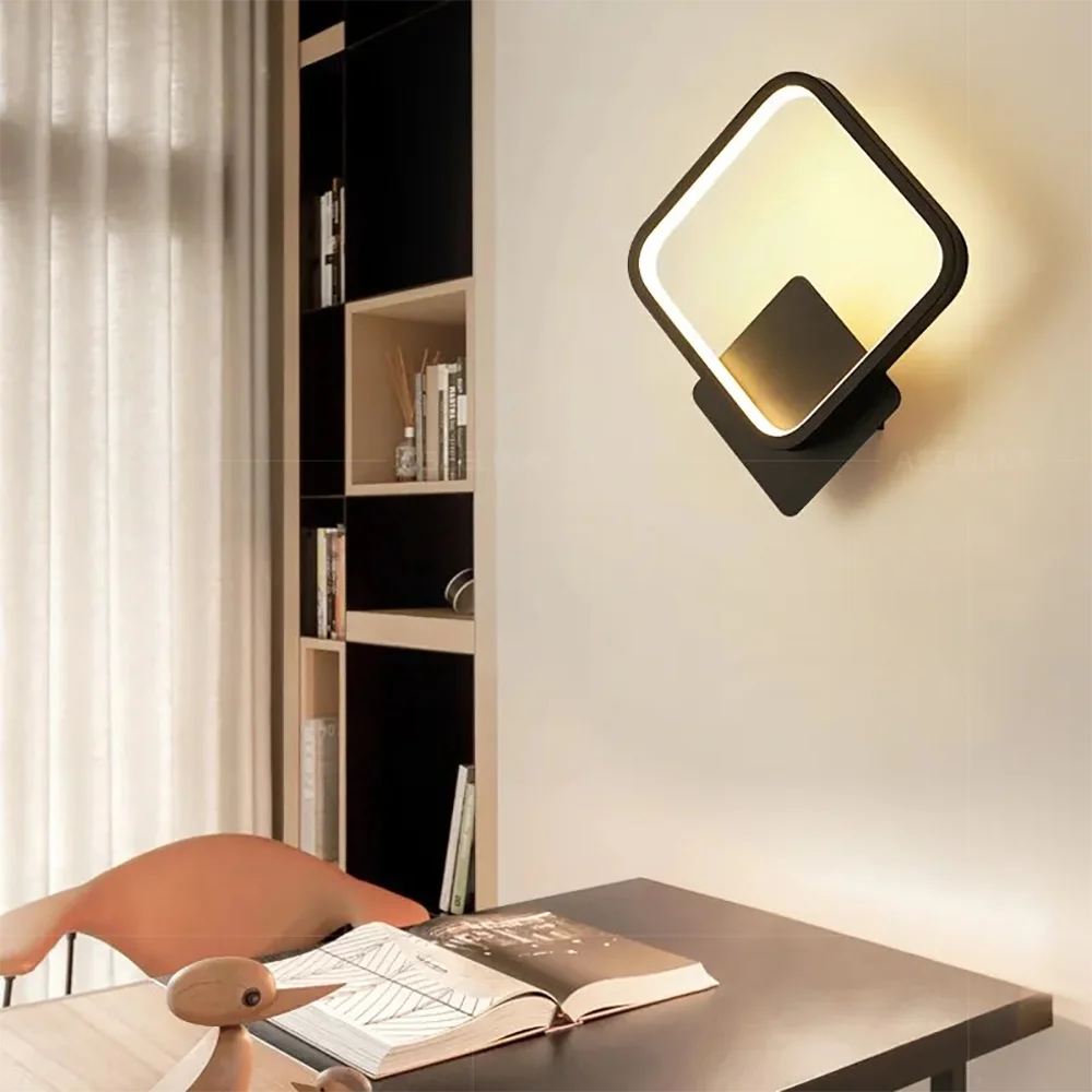 Modern LED Wall Lamp Round Square