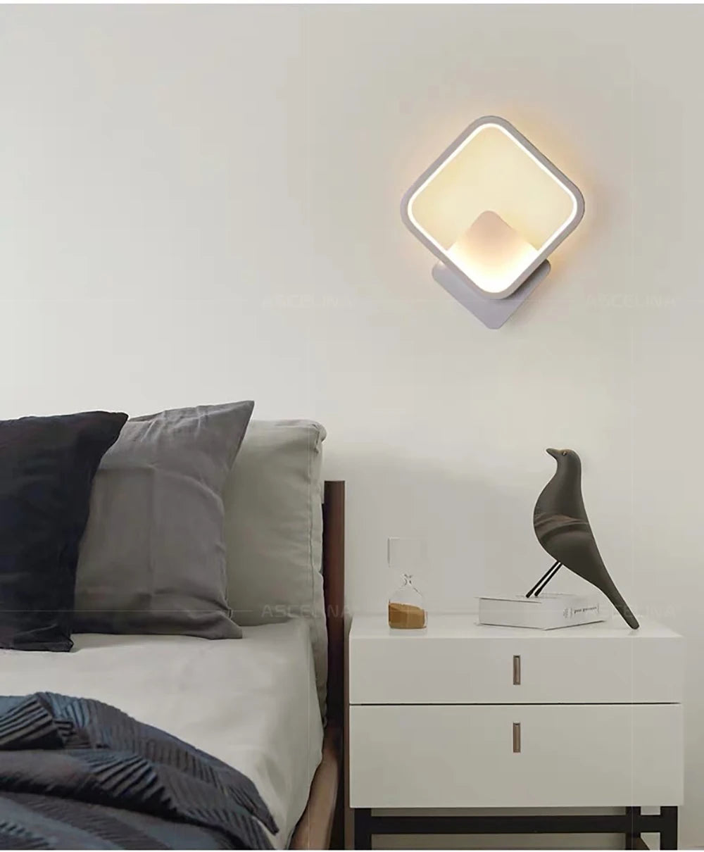 Modern LED Wall Lamp Round Square