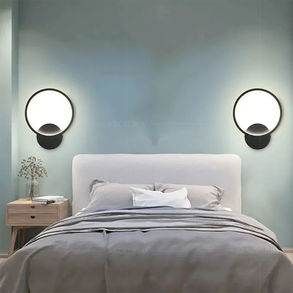 Modern LED Wall Lamp Round Square