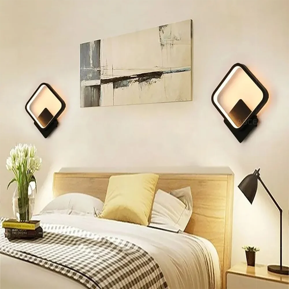 Modern LED Wall Lamp Round Square