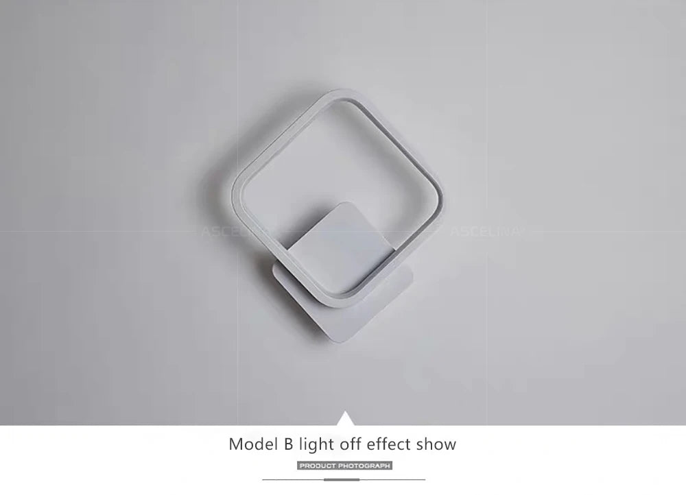 Modern LED Wall Lamp Round Square