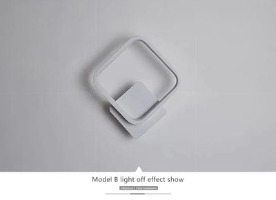Modern LED Wall Lamp Round Square