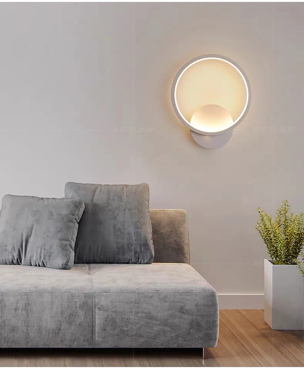 Modern LED Wall Lamp Round Square