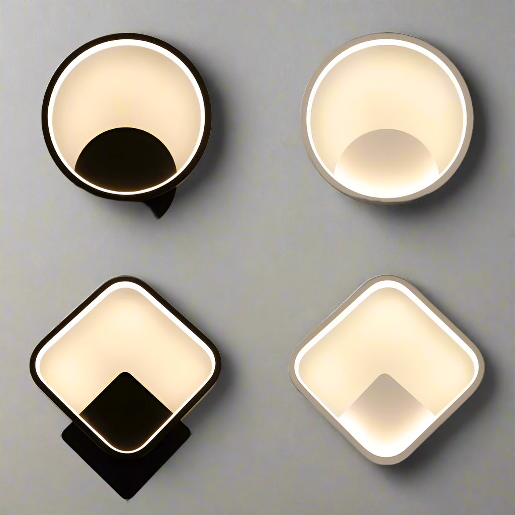 Modern LED Wall Lamp Round Square