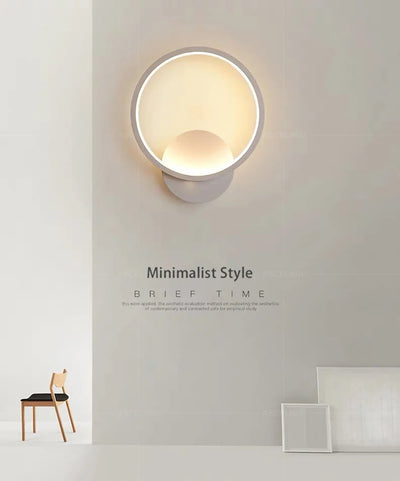 Modern LED Wall Lamp Round Square