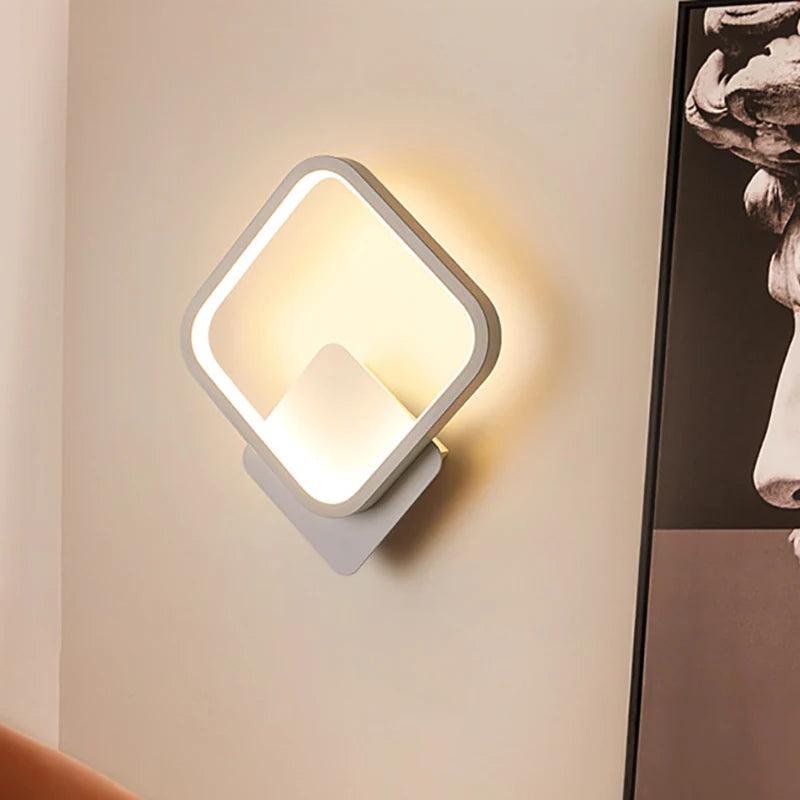 Modern LED Wall Lamp Round Square